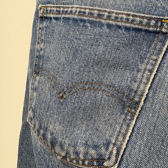 Vintage Levi’s Orange Tab Denim Jeans 34x31 Slight Taper Regular Wash - Picture 6 of 11